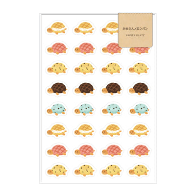 Papier Platz x AOYOSHI Sticker - Turtle Melon Bread 55-024