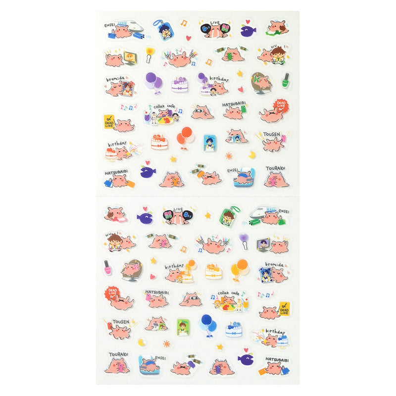 NB Notebook Clear Sticker - Flapjack Octopus 5754112