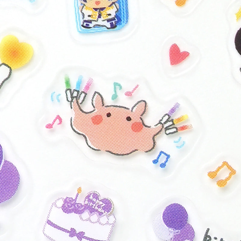 NB Notebook Clear Sticker - Flapjack Octopus 5754112