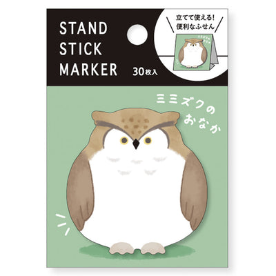 Mind Wave Stand Stick Marker - Owl Sticky Notes 57918
