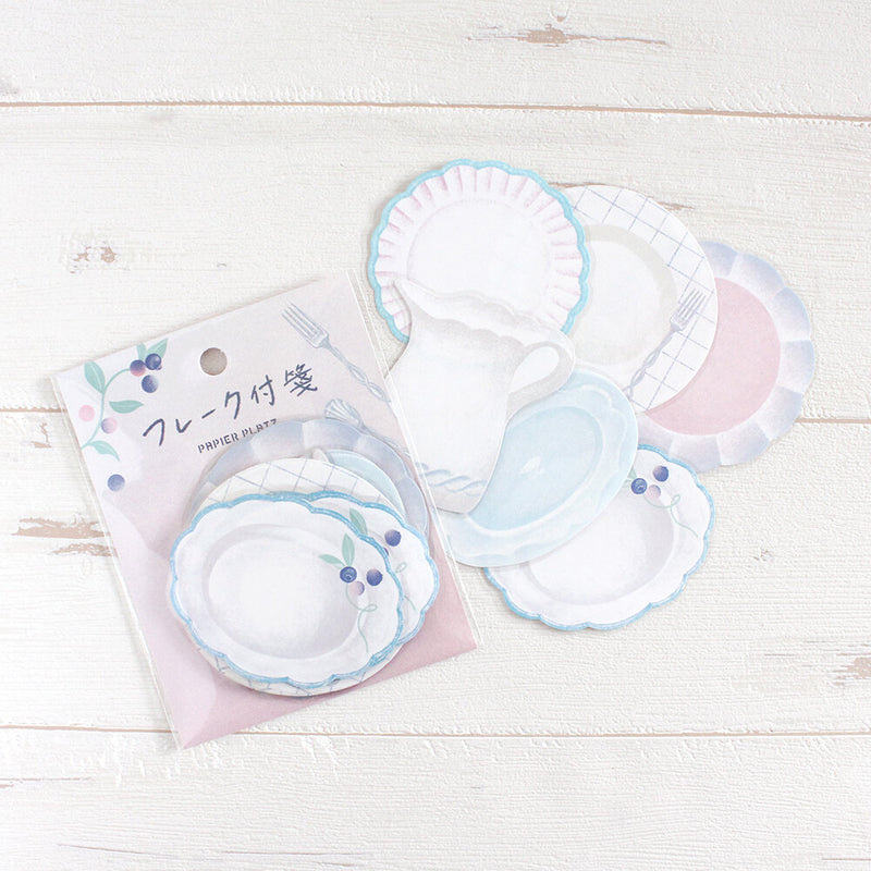 Papier Platz x Alacarudou Flakes Sticky Notes - Swan Afternoon Tea 60-001