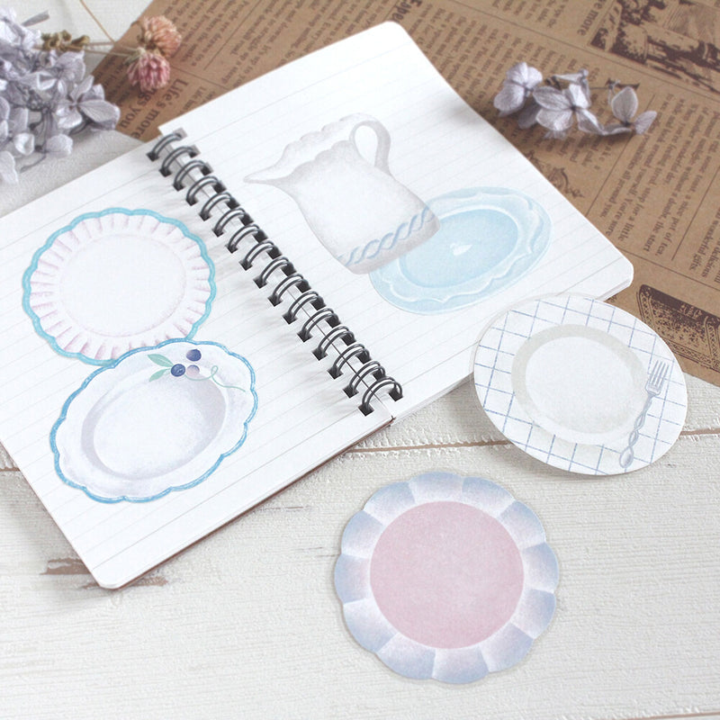 Papier Platz x Alacarudou Flakes Sticky Notes - Swan Afternoon Tea 60-001