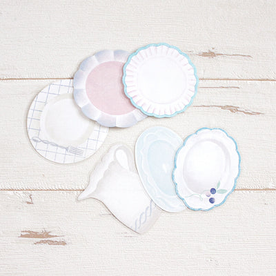 Papier Platz x Alacarudou Flakes Sticky Notes - Swan Afternoon Tea 60-001
