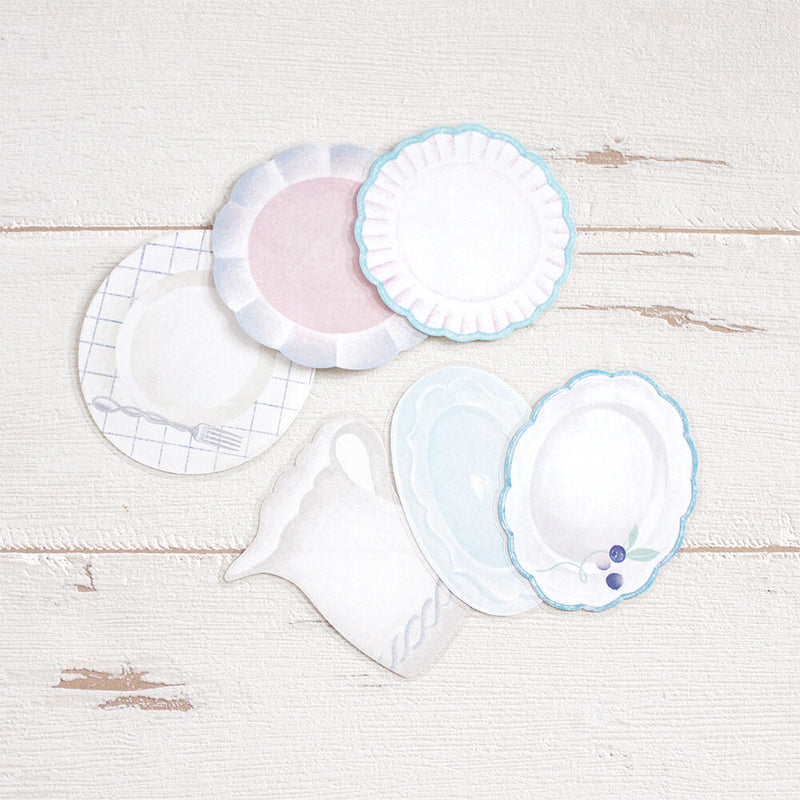 Papier Platz x Alacarudou Flakes Sticky Notes - Swan Afternoon Tea 60-001