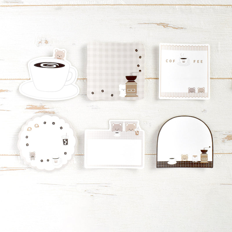 Papier Platz Flake Sticky Notes - Bear Coffee 60-006