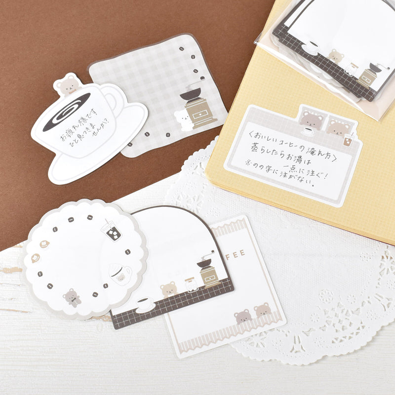 Papier Platz Flake Sticky Notes - Bear Coffee 60-006