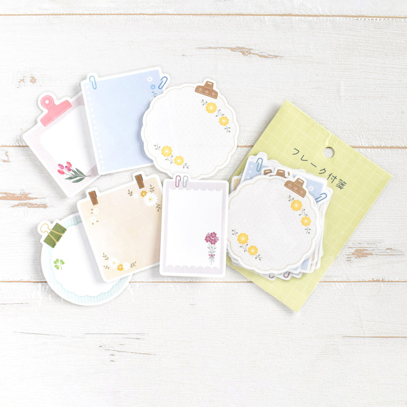 Papier Platz Flake Sticky Notes - Flower 60-007