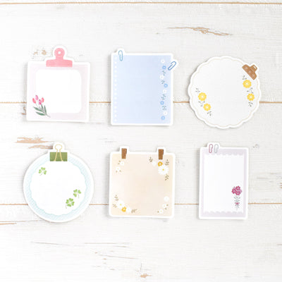 Papier Platz Flake Sticky Notes - Flower 60-007