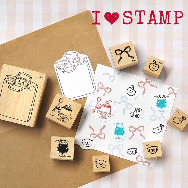 KODOMO NO KAO "I Love Stamp" Rubber Stamp - Grouse