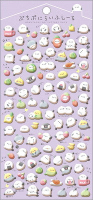 Qlia Puni Puni Life Puffy Sticker - Bird 81154