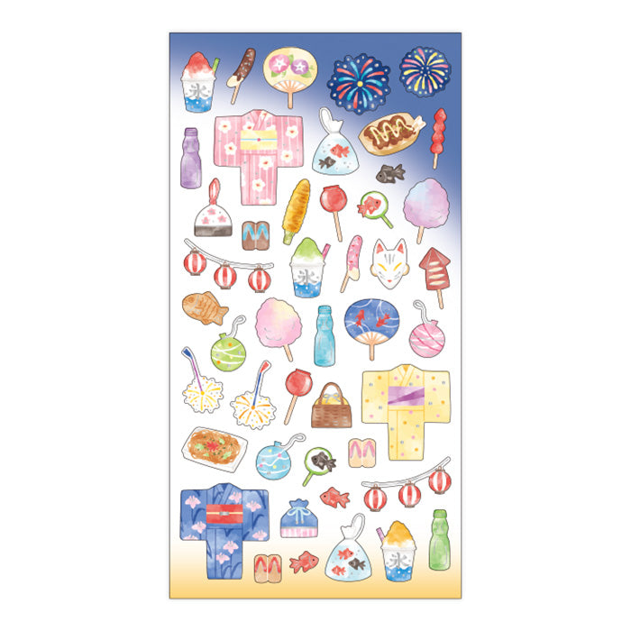 Mind Wave Summer Selection Silver Foil Sticker - Festival 81210