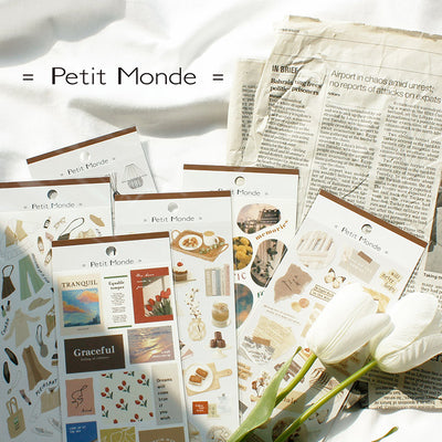 Mind Wave Petit Monde Sticker - Fashion Illustration