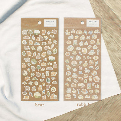 Mind Wave Quiet Life Mini Gold Foil Sticker - Rabbit