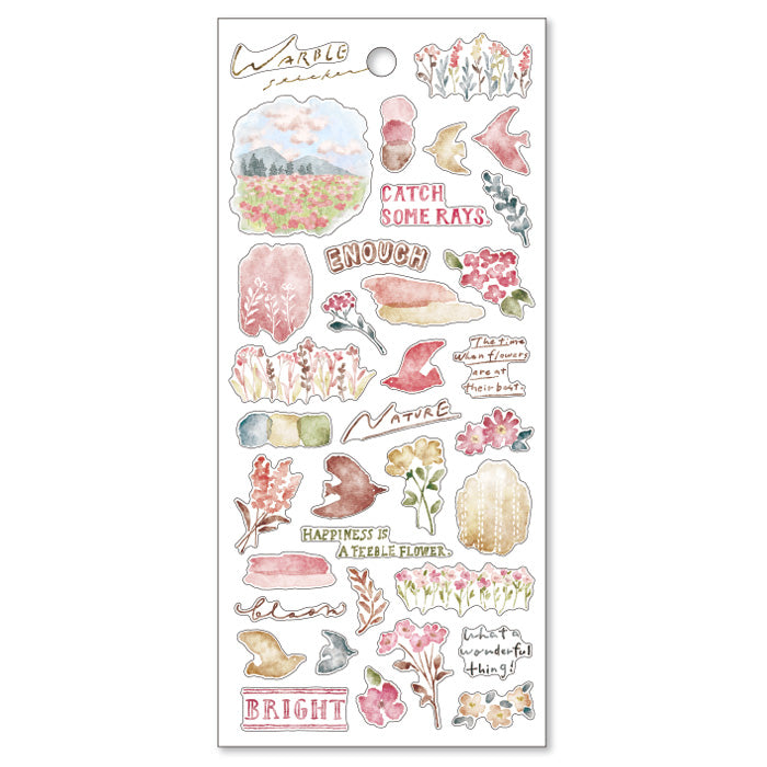 Mind Wave Warble Clear Sticker - Pink 81631