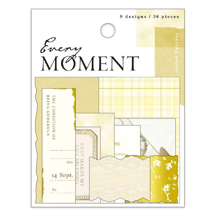Mind Wave Every Moment Gold Foil Sticker Flakes - Yellow 81653