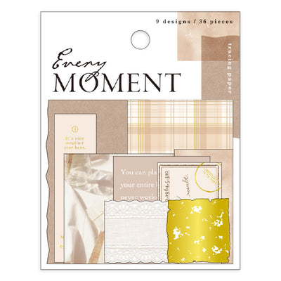 Mind Wave Every Moment Gold Foil Sticker Flakes - Brown 81654