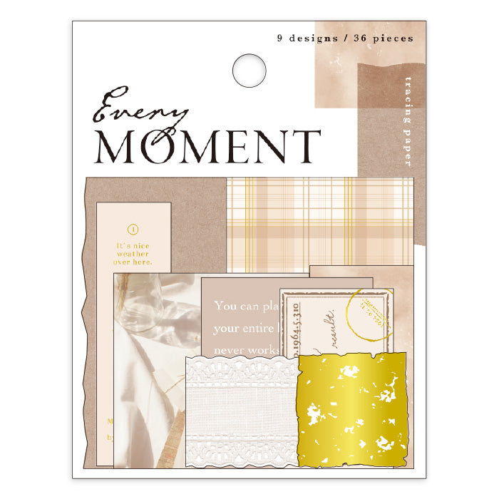 Mind Wave Every Moment Gold Foil Sticker Flakes - Brown 81654