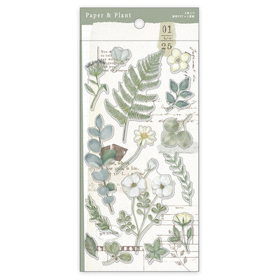 Mind Wave Paper and Plant Sticker - Green