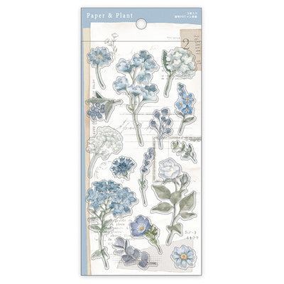 Mind Wave Paper and Plant Sticker - Blue 81681