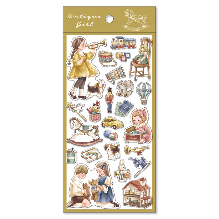 Mind Wave Antique Girl Sticker - Play Time 81688