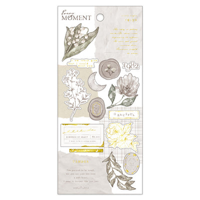 Mind Wave Every Moment Gold Foil Sticker - Gray 81733