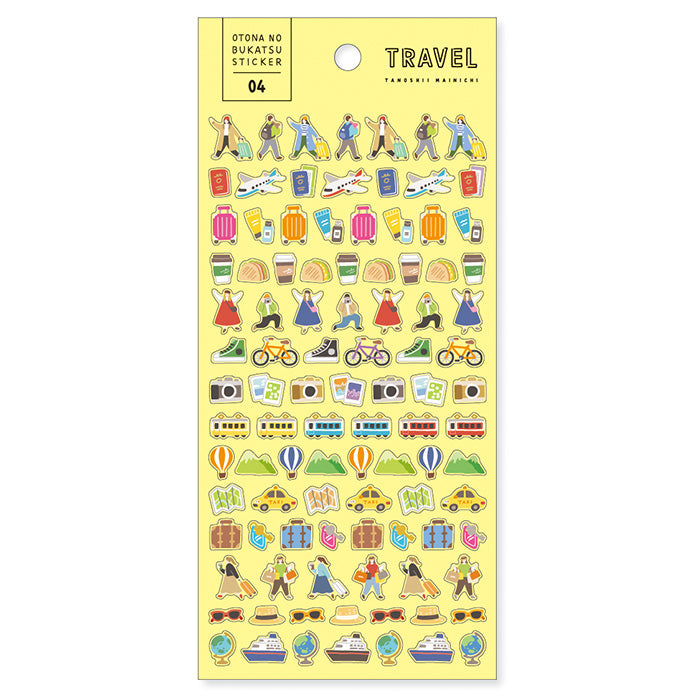 Mind Wave Otona No Bukatsu Clear Sticker - Travel 81783
