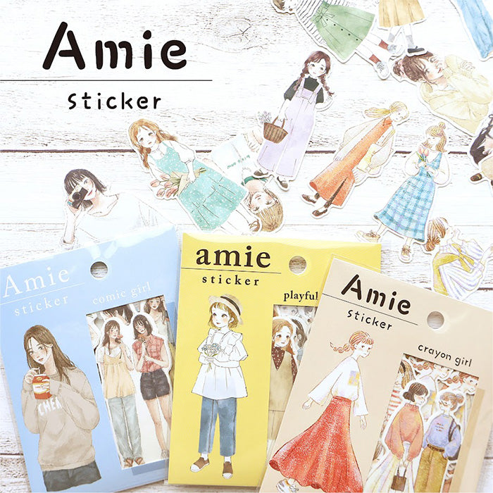 Mind Wave Amie Sticker Flakes - Comic Girl