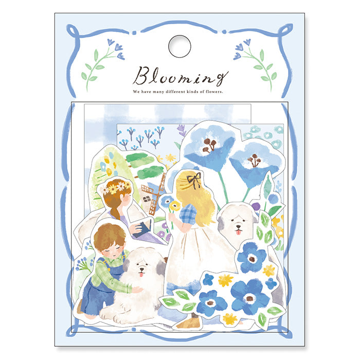 Mind Wave Blooming Sticker Flakes - Blue 81831