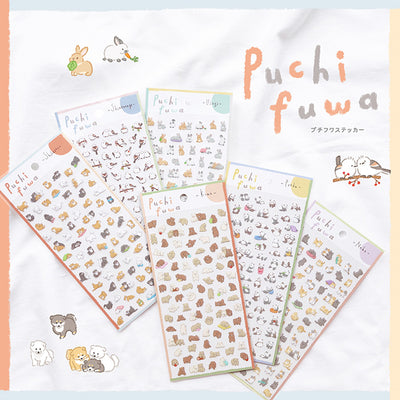 Mind Wave Puchifuwa Clear Sticker - Shiba Inu
