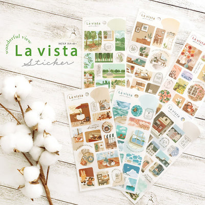 Mind Wave La Vista Clear Sticker - Flower