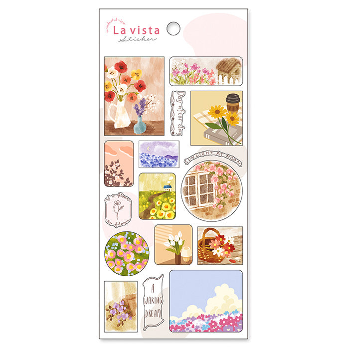 Mind Wave La Vista Clear Sticker - Flower 81896