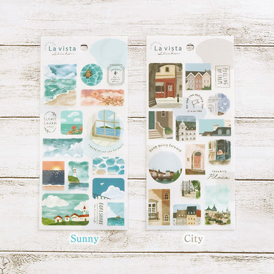 Mind Wave La Vista Clear Sticker - Sunny