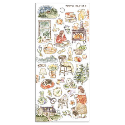 Mind Wave with Nature Gold Foil Sticker - Hobby 81959