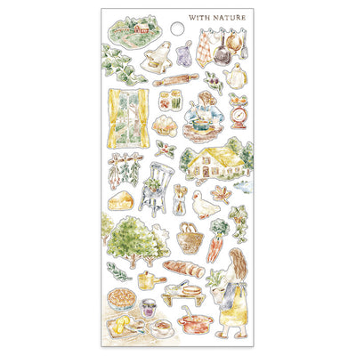 Mind Wave with Nature Gold Foil Sticker - Lunch 81960