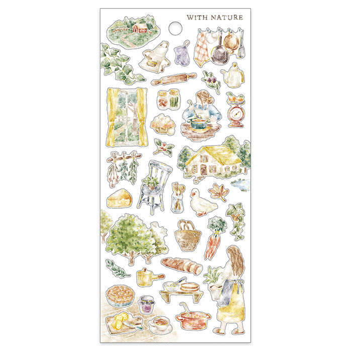 Mind Wave with Nature Gold Foil Sticker - Lunch 81960