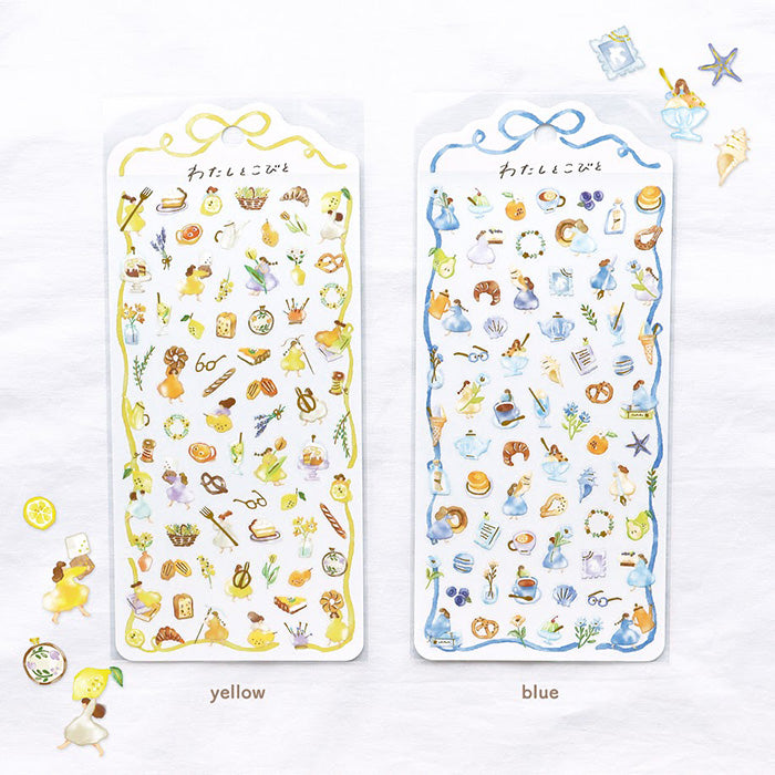 Mind Wave Little Fairies Gold Foil Clear Sticker - Yellow