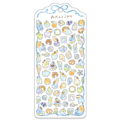 Mind Wave Little Fairies Gold Foil Clear Sticker - Blue 82073