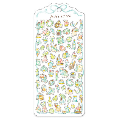 Mind Wave Little Fairies Gold Foil Clear Sticker - Green 82075