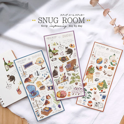 Mind Wave Snug Room Gold Foil Sticker - Wine