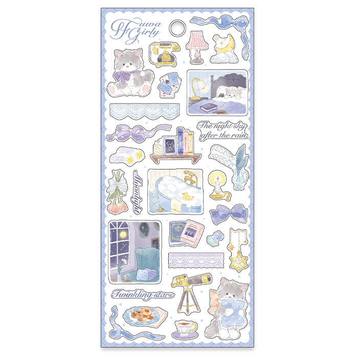 Mind Wave Fuwa Girly Sticker - Night Time 82108