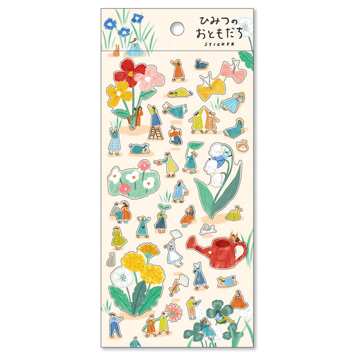 Mind Wave Secret Friend Clear Sticker - Flower Picking 82155