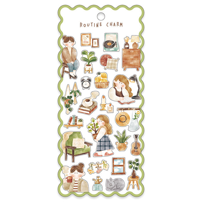 Mind Wave Routine Charm Clear Sticker - Interior 82187