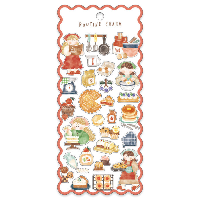 Mind Wave Routine Charm Clear Sticker - Baking 82188