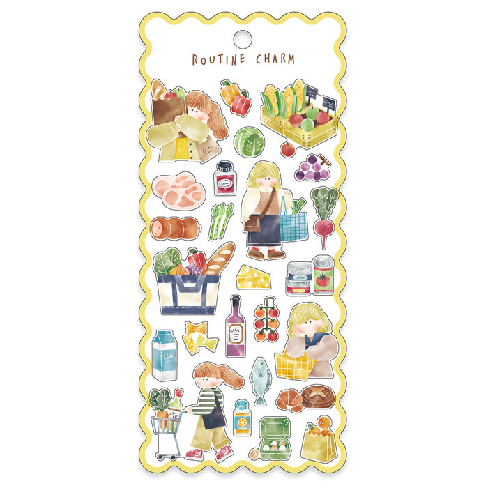 Mind Wave Routine Charm Clear Sticker - Grocery 82189