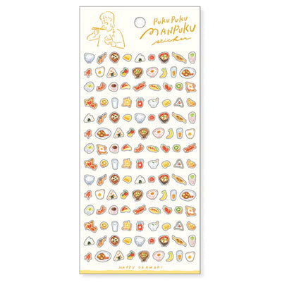 Mind Wave Puku Puku Manpuku Clear Sticker - Breakfast 82314