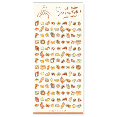 Mind Wave Puku Puku Manpuku Clear Sticker - Bread 82316