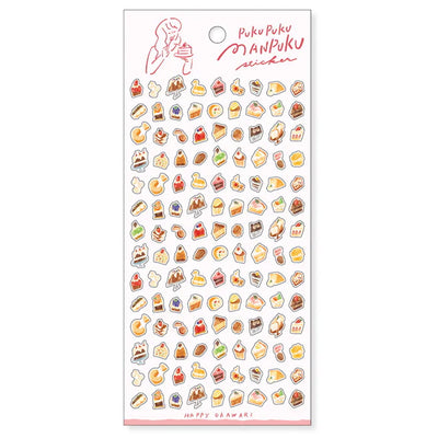 Mind Wave Puku Puku Manpuku Clear Sticker - Dessert 82317