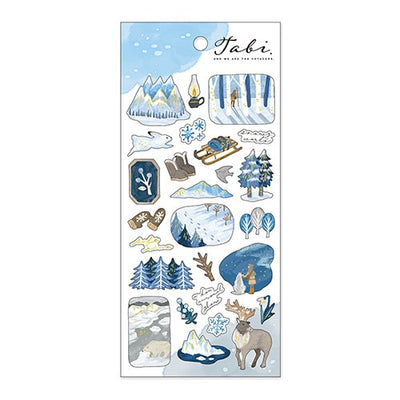 Mind Wave Tabi Gold Foil Sticker - Snow Mountain 82332