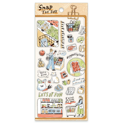 Mind Wave Snap the Day Clear Sticker - Groceries Shopping 82405