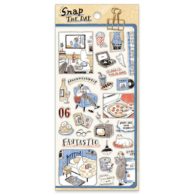 Mind Wave Snap the Day Clear Sticker - Movie Time 82406